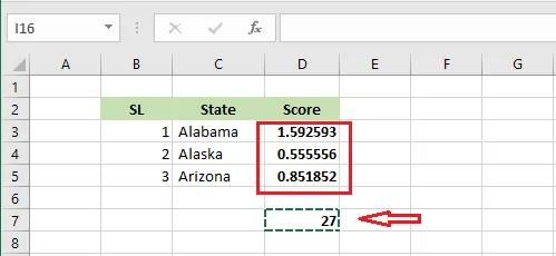 Choosing Divide in the Paste Special dialog box