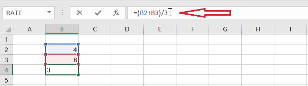 Editing the formula in the formula bar