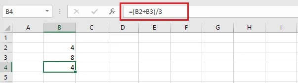 The edited formula with its new result