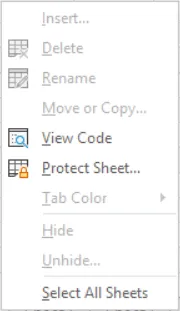 Sheet options greyed out after protecting the workbook