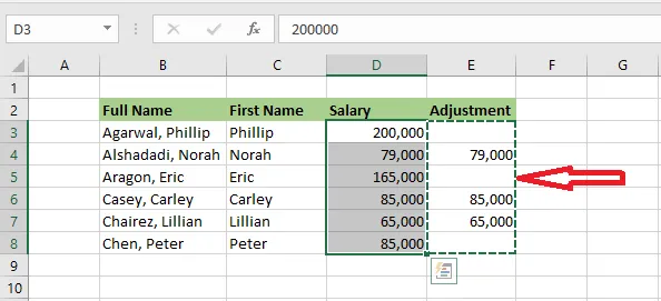 Pasted values with the original data kept where the copy was blank