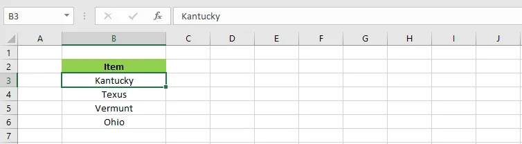 A worksheet with misspelled words
