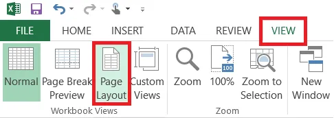 The Page Layout view