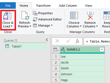 extract last name in excel