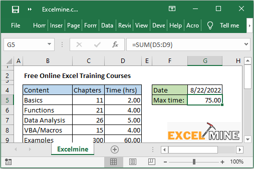 Excel Mine