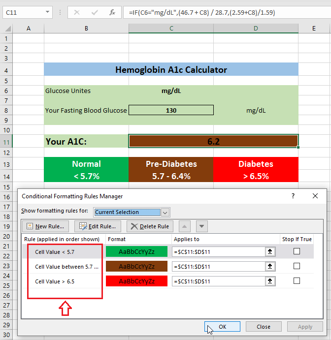 conditional formatting