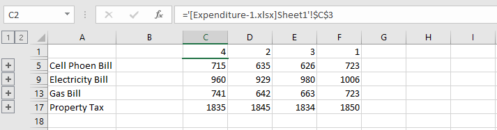 consolidated excel sheets