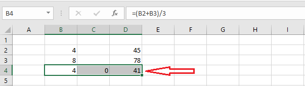formula copied to another cell