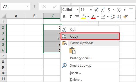 excel range