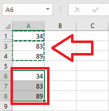 copy visible cells only result