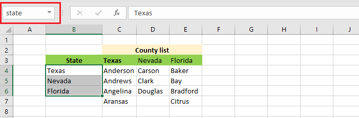 create named ranges