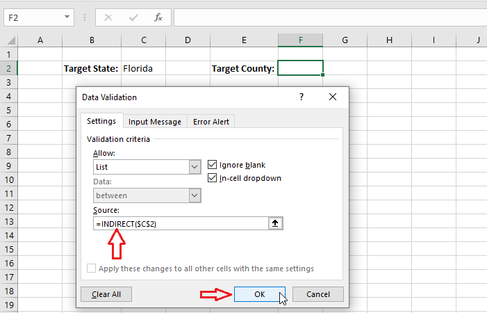 dependent drop-down lists in excel