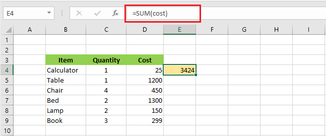 dynamic named range example