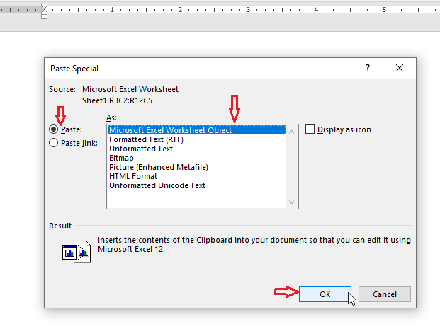 Microsoft Excel Worksheet Object