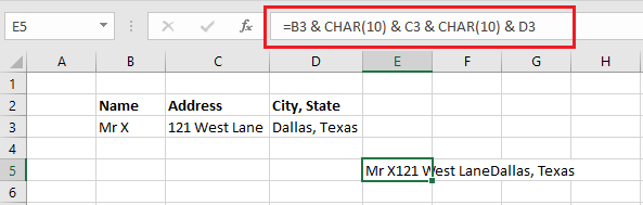 CHAR function