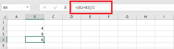 formula in excel