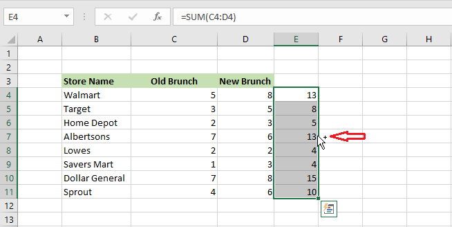 select range with formula