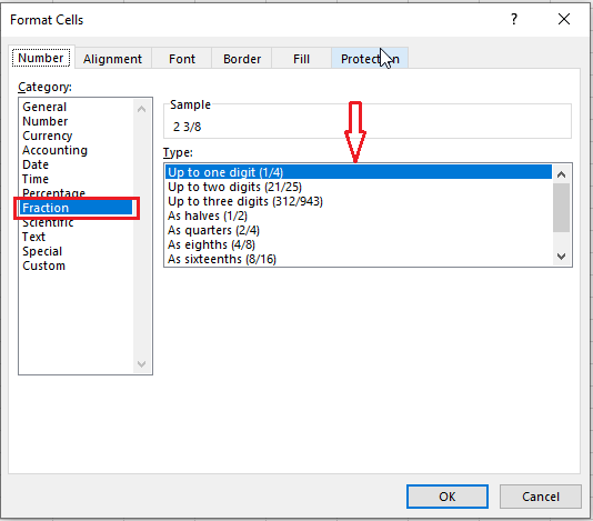 fraction format