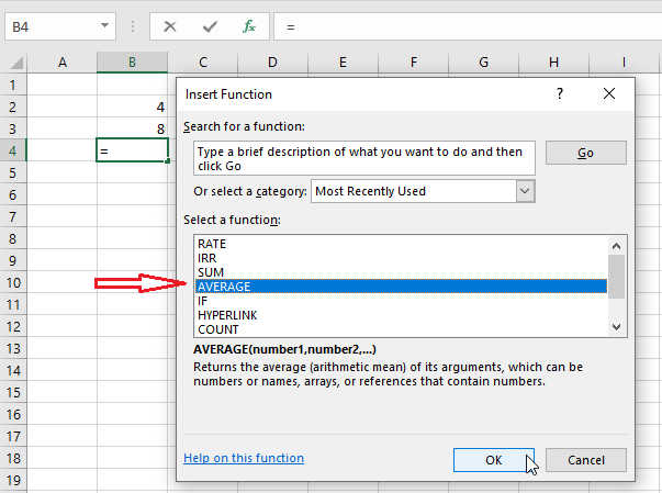 select average function