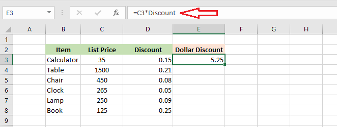 named constant in excel