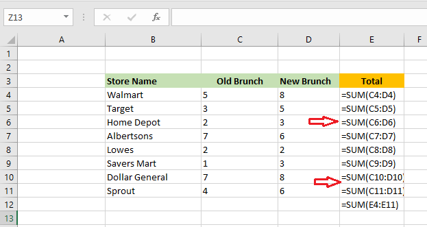 show formulas in excel