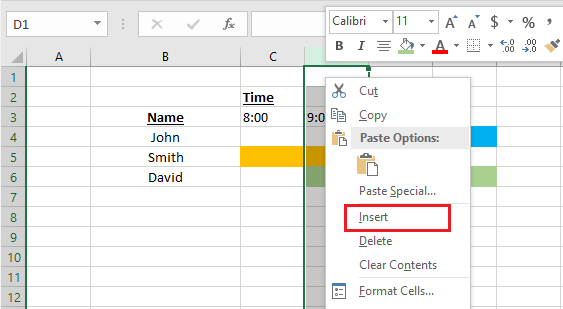 split cells in excel